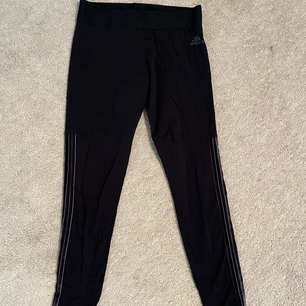 Adidas leggings with elastic waistband